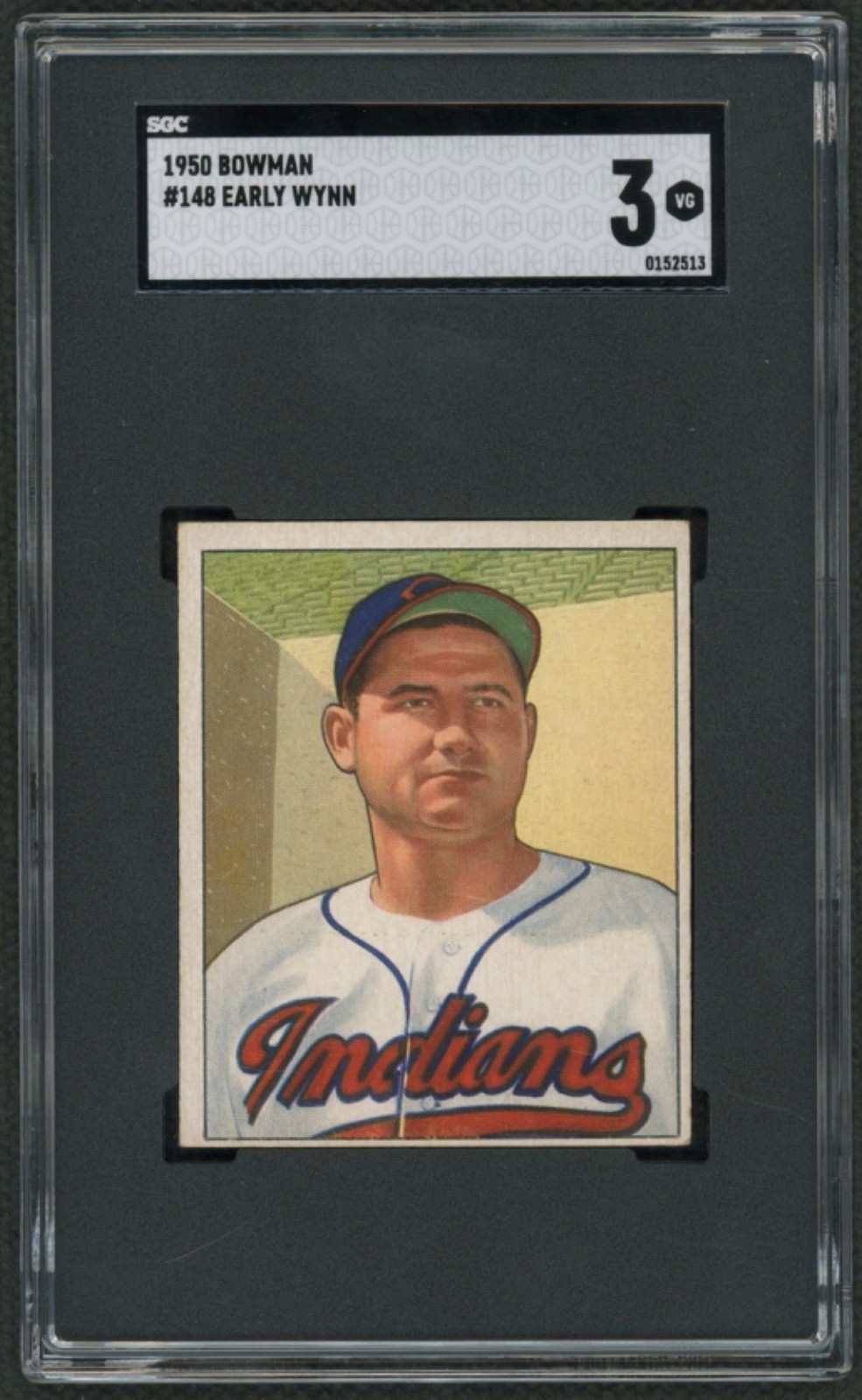1950 Bowman #148 Early Wynn :: Cleveland Indians   SGC 3