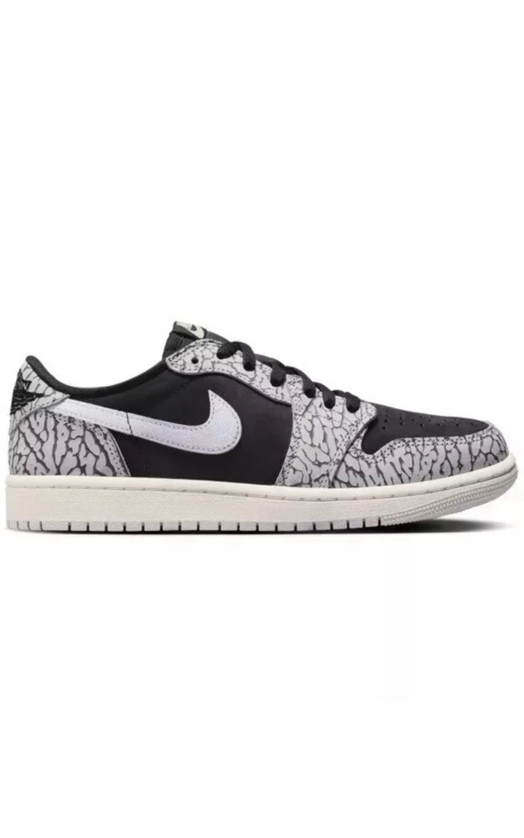 Jordan 1 Retro OG Low Black Cement W for sale | eBay
