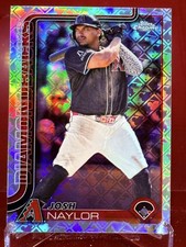 2025 Topps Chrome Logofractor Josh Naylor #15 Arizona Diamondbacks