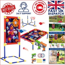 Ultimate Carnival Game Set for Kids Ages 4-12: Bean Bag, Shooting & Ring Toss