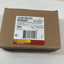 SQUARE D/HOMELINE #HOM120CAFI ARC FAULT  (AFCI) 20A BREAKERS/FREE SHIPPING