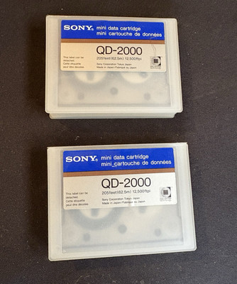 Sony Mini Data Cartridge lot of 2 62.5m qd-2000 new cassette