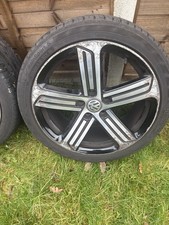 18" Genuine Volkswagen VW Golf R Cadiz Alloy Wheel And Tyre 5G0601025DQ ✅  Cd3
