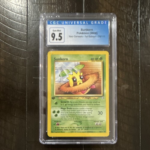 Sunkern (1st Edition) graded CGC 9.5 for sale on eBay