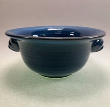 Tumbleweed Pottery Bowl Hand Thrown Stoneware Deep Handled Bowl - North Carolina