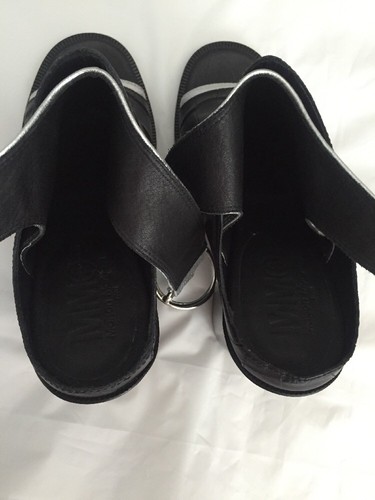 Maison Margiela shoes Paris Silver Black Leather Size 35 5 Made in Italy NEW$575 - Picture 7 of 12