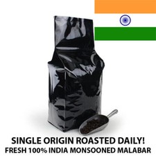 2, 5, 10 LB INDIA MONSOONED MALABAR FRESH ROASTED COFFEE WHOLE BEAN, GROUND