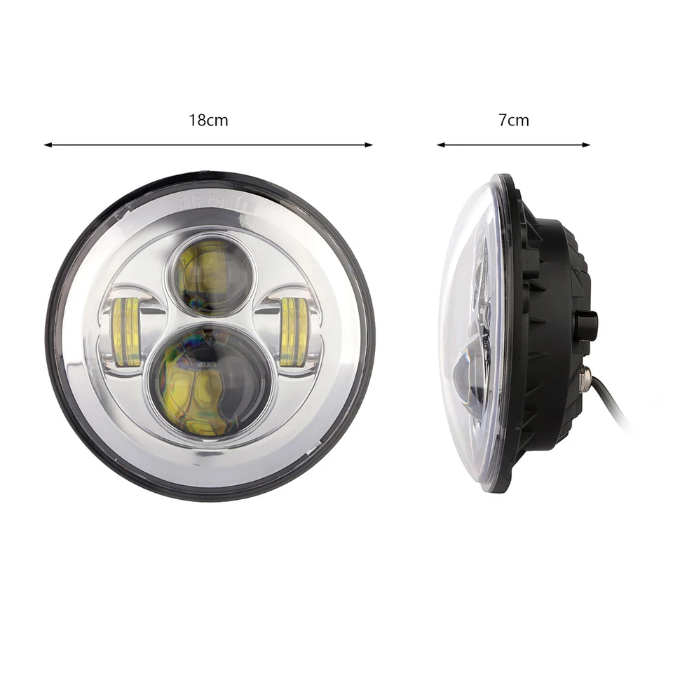 Barra de luces de paso de faros LED 7" 4,5" para Yamaha V-Star XVS 1100 950 Foto 3 de 4