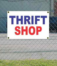2x3 THRIFT SHOP Red White  Blue Banner Sign NEW Discount Size  Price