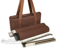 New Linda Li American Mah Jongg Set - Plain Brown Soft-Sided Quilted Bag