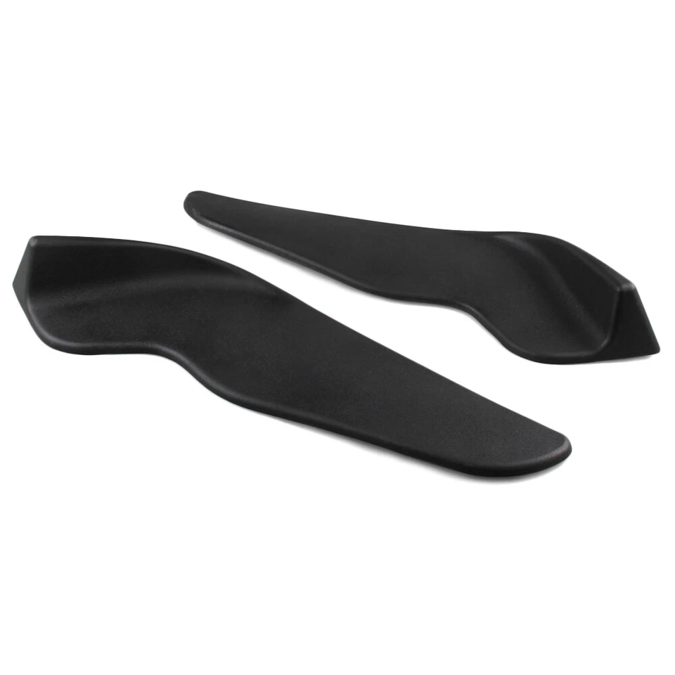 2PCS Car Vehicle Bumper Spoiler Front Shovel Decorative Scratch Resistant Wing - Image 3 of 4