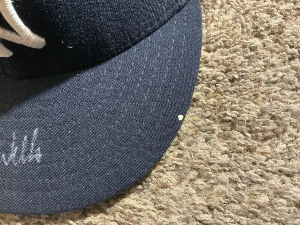 DAVID WELLS Signed New York Yankees 5950 HAT AUTOGRAPHED JSA PAPER - Image 2 of 4