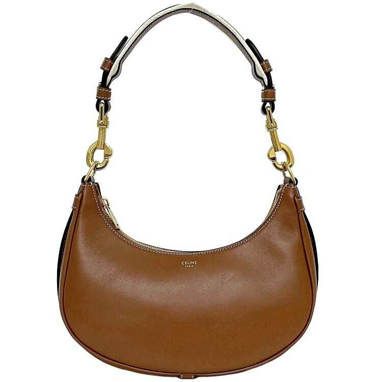 Celine Semi-Shoulder Bag Medium Ava Strap Brown 19692 F