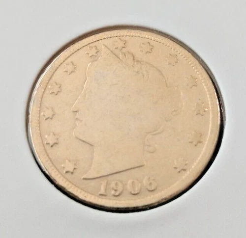 1906 24k Gold Plated Liberty Nickel US Coin Collection Collectible Cents Lot:29