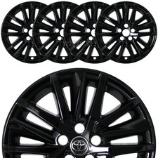 4 fits Toyota Camry SE XLE 2021-2024 Black 18" Wheel Skins Rim Covers Hub Caps