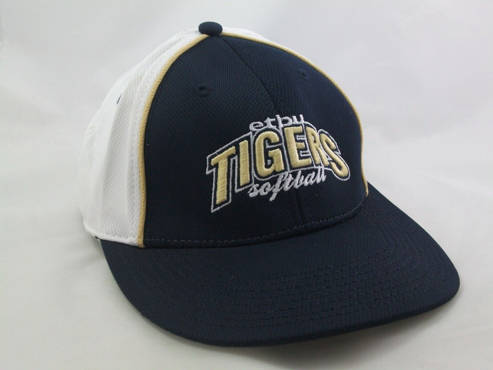 ETBU Tigers Softball Hat The Game Blue White Baseball Cap w/ Tag