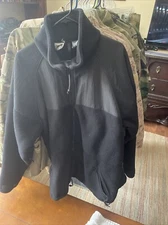 US Military Polartec Fleece Jacket. Black X-large, Army, USMC, USAF, Navy