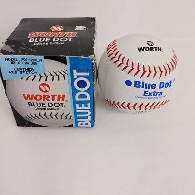 Worth Blue Dot Official Softball w/ Bud King of Beers Stamp ASA-47-95 PX-2RLA