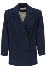 Ganni Oversized Double-breasted Blazer