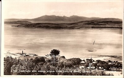 REAL PHOTO:  Scotland, UNITED KINGDOM - Cumbraes & Arran Hills - 1959