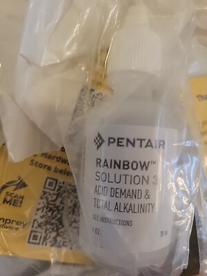 18( Eighteen) RENTAIR RAINBOW SOLUTIONS 3 Acid DEMAND&amp; TOTAL ALKALINITY ...