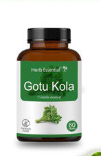 Set of 2, Herbal Gotu kola Tablets, 500Mg each, All Natural, Pure Herbs, 120 Tab
