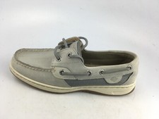 Sperry STS81800: Top-Sider Women's Bluefish Metallic Mesh Grey Boat Shoe Sz 6 m
