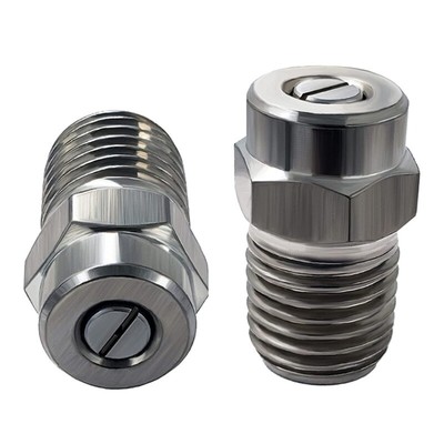2Pcs Practical Stainless Pressure Washer Sprayer Nozzle For Water Brooms