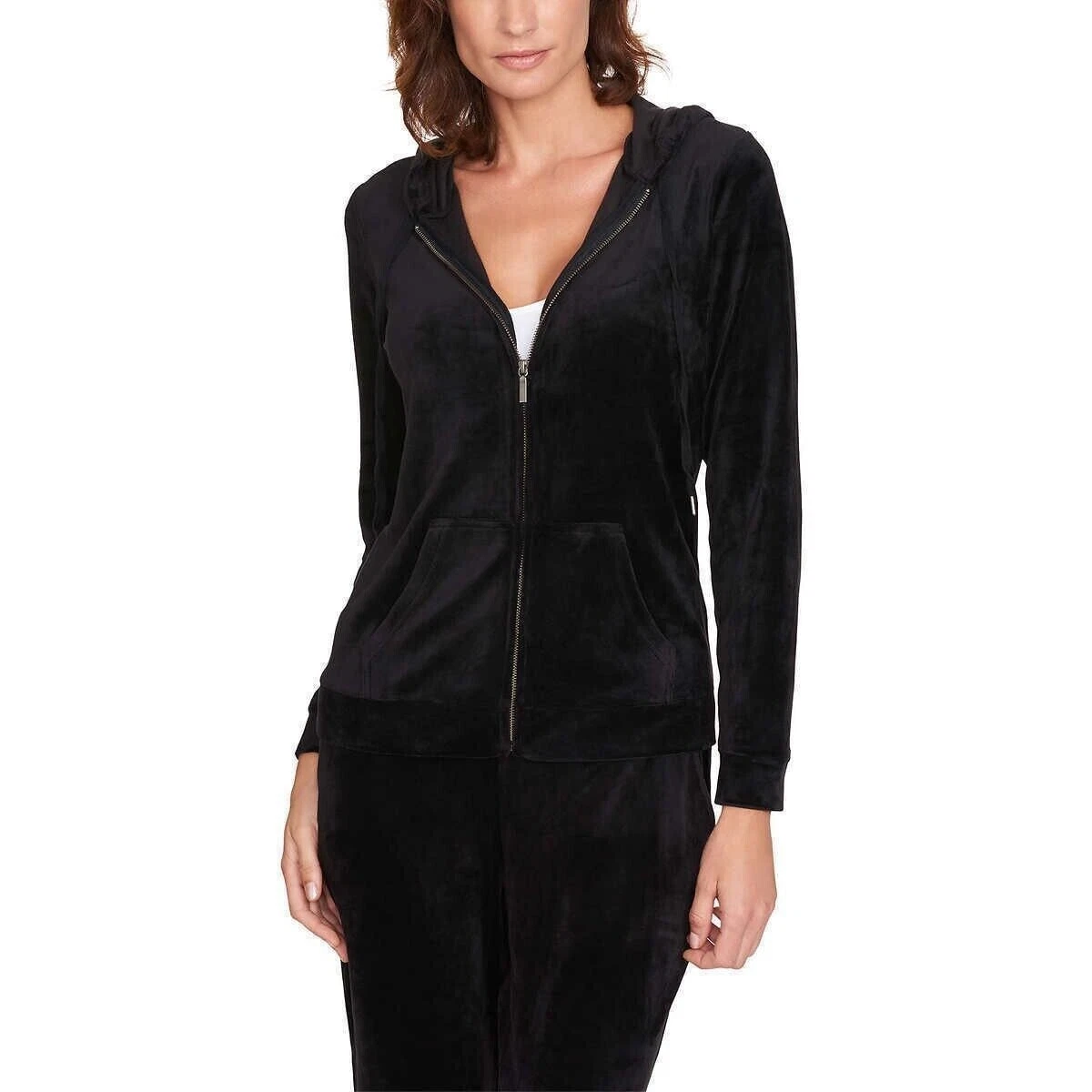 Gloria Vanderbilt Womenu0026#039;s Ellie Full Zip Ultra Soft Velour Jacket -  Size: Small | eBay