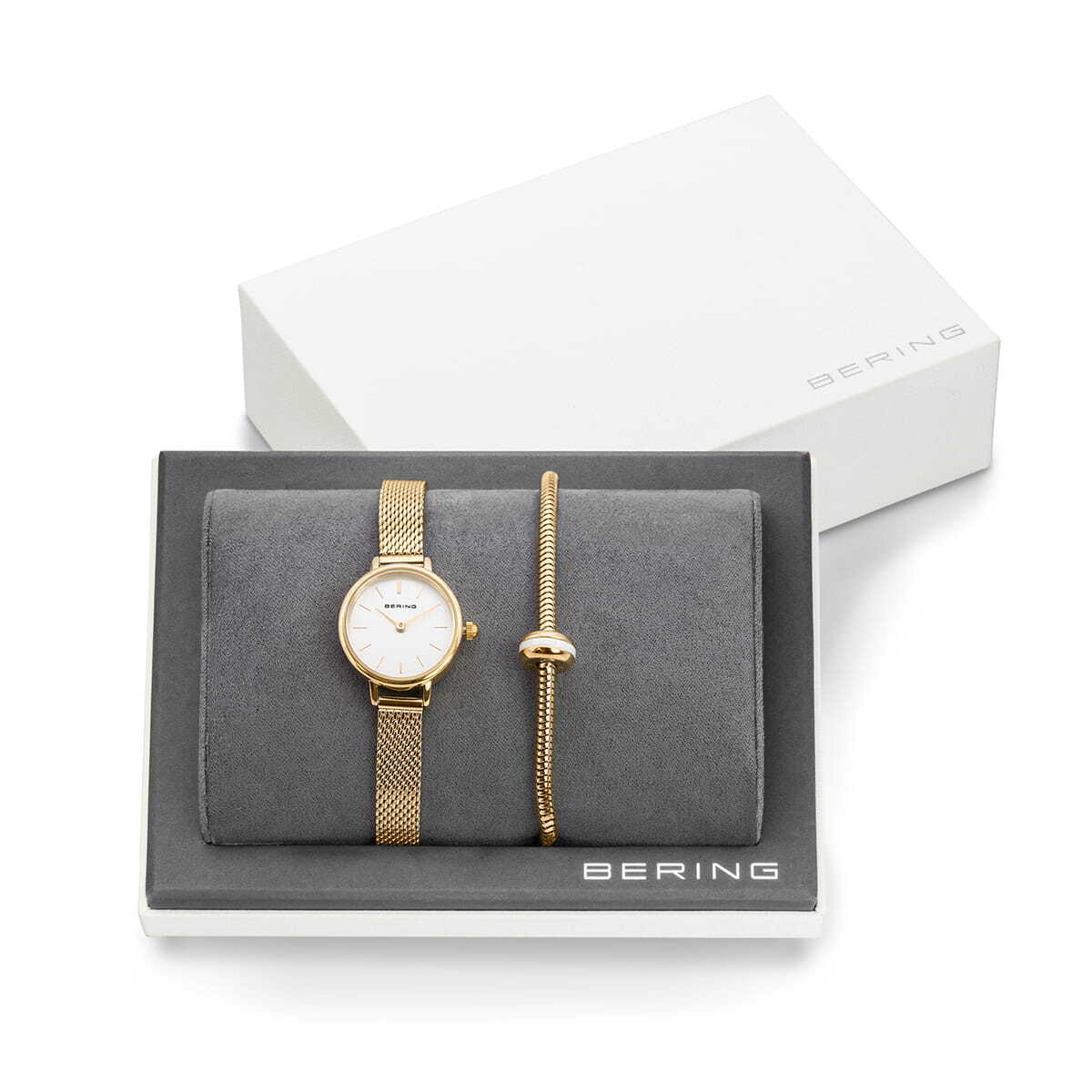 Bering Time - Womens Gold-tone Watch and Bracelet Gift Set  display picture 1
