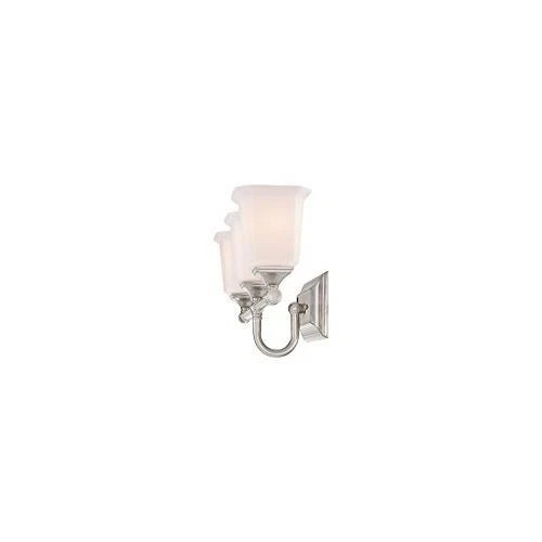 Quoizel NL8603BN Glass Wall Sconce Lighting Shades 3 Light 225 Watt Nickel - Picture 9 of 10