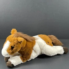 F.A.O Schwarz Brown/White 2020 Adopt A Pet Soft Stuffed Animal Pony/Horse Plush