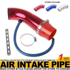 3" Universal Car Cold Air Intake Alumimum Pipe Induction Kit Pipe Hose Exterior