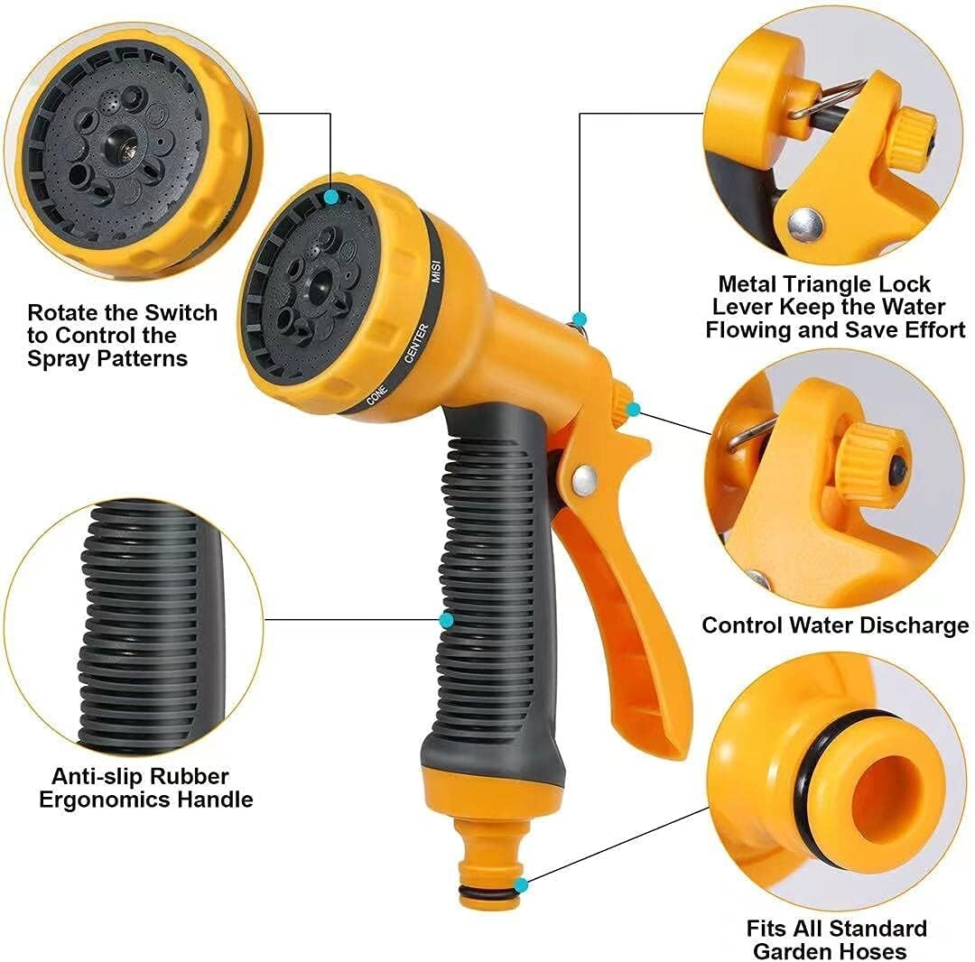 Hoselock Multi Spray Gun Garden Water Flowers Watering With 10 Spray