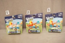 SMURFS SERIES (2 & 3) MICRO FIGURES 3 PACK:  VERY COLLECTABLE SEE BELOW  NIP