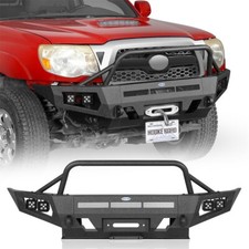 Steel Front Winch Bumper Wbull Bar Led Lights For Toyota Tacoma 2005-2011