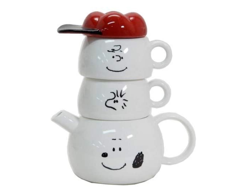 Peanuts SNOOPY Tea Pot & Cups 
