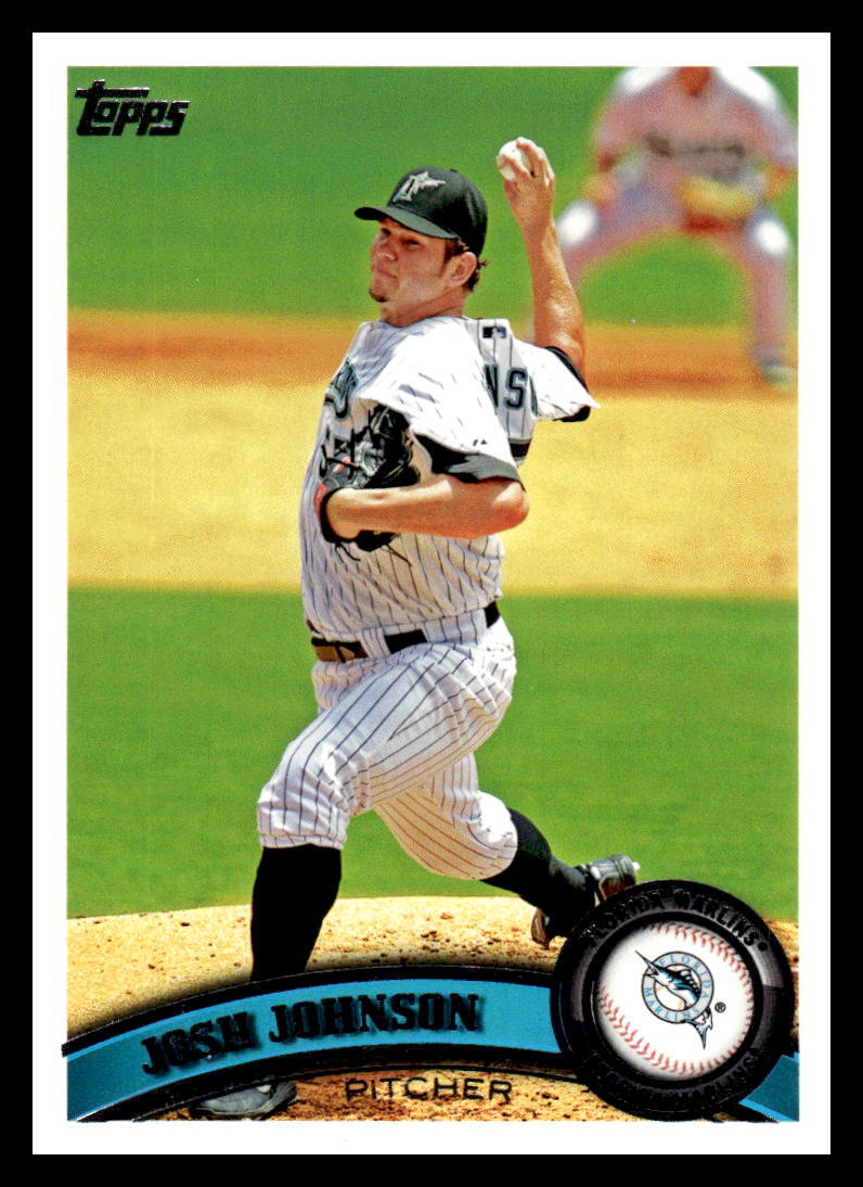 2011 Topps #166 Josh Johnson   Florida Marlins  SN2011