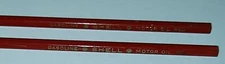 VTG SHELL Motor Oil Gasoline Red Colored Pencil ~ Lot of 2