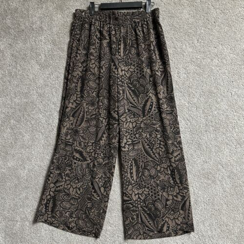 Linea by Louis Dell'Olio Hose weites Bein Damen MP Blumen Boho Chic Vintage Y2K