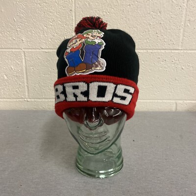 Super Mario Luigi Stocking Cap Winter Beanie Hat Toque