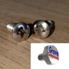 MGB/Midget/Sprite pre-1970 LUCAS L676 Tail Light Lens Screws (Stainless Steel)