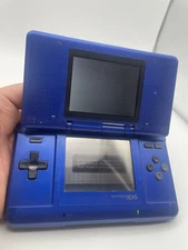 Original Nintendo DS Console Only - Blue - US Model FOR PARTS BAD TOP SCREEN
