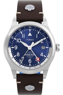 Timex Mens x Pan Am Waterbury GMT Watch TW2W97300