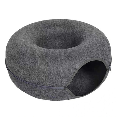 #ad Cat Cave EXTRA LARGE Cat Tunnel Bed Indoor CatsCat Donut $15.99