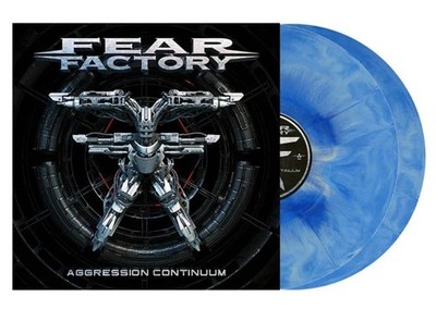 FEAR FACTORY Aggression Continuum - Vinyl 2-LP - blue Ocean - white Marbled OVP