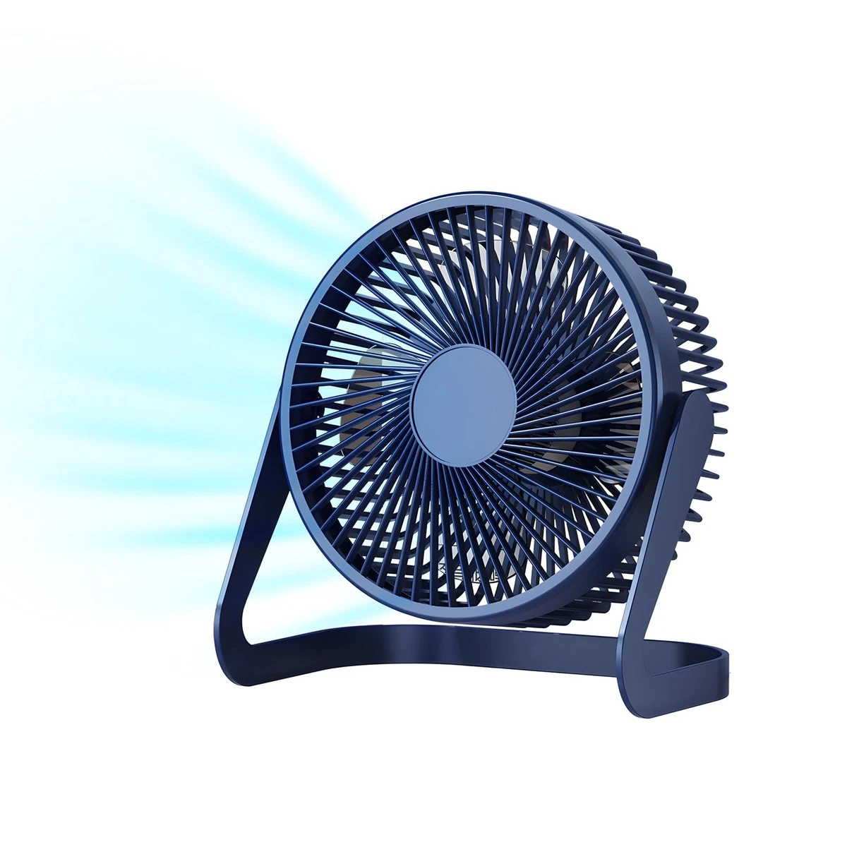 FUNJEO F06 USB Powered Desk Fan,6.5 inch,Powerful 2 Speeds,360 Degree