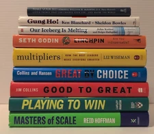 Book Lot of 8 Self Help BUSINESS Leadership MANAGEMENT Sales Instant Library