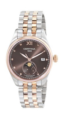 Certina, Womens, DS 8 Lady Moon Phase, Stainless Steel, Swiss