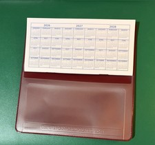 1 NEW BURGUNDY VINYL CHECKBOOK COVER W/DUPLICATE FLAP PLUS 1 CHECKBOOK REGISTERS
